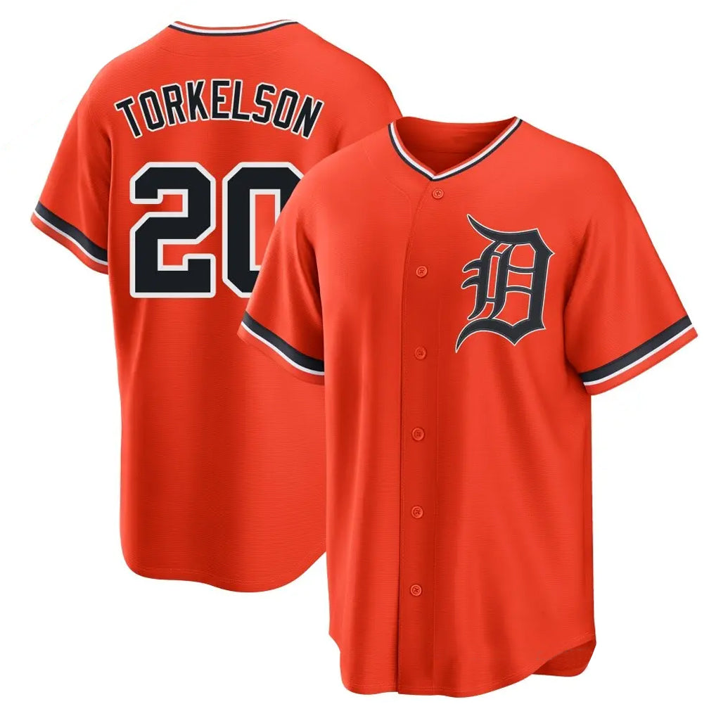 Trusc D.Tigers #20 Spencer Torkelson Player Orange Home Game Stitched Jerseys