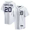 Trusc D.Tigers #20 Spencer Torkelson Player White Home Game Stitched Jerseys