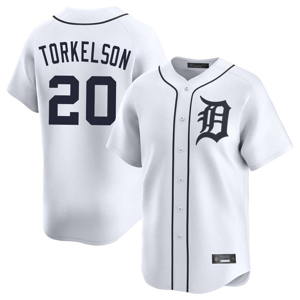 Trusc D.Tigers #20 Spencer Torkelson Player White Home Limited Stitched Jerseys