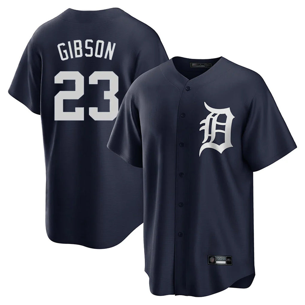 Trusc D.Tigers #23 Kirk Gibson Player Navy Game Home Stitched Jerseys