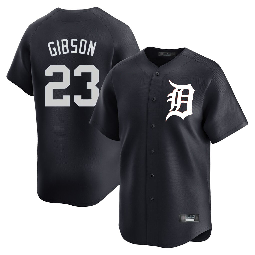 Trusc D.Tigers #23 Kirk Gibson Player Navy Home Limited Game Stitched Jerseys