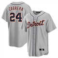 Trusc D.Tigers #24 Miguel Cabrera Player Gray Home Game Stitched Jerseys