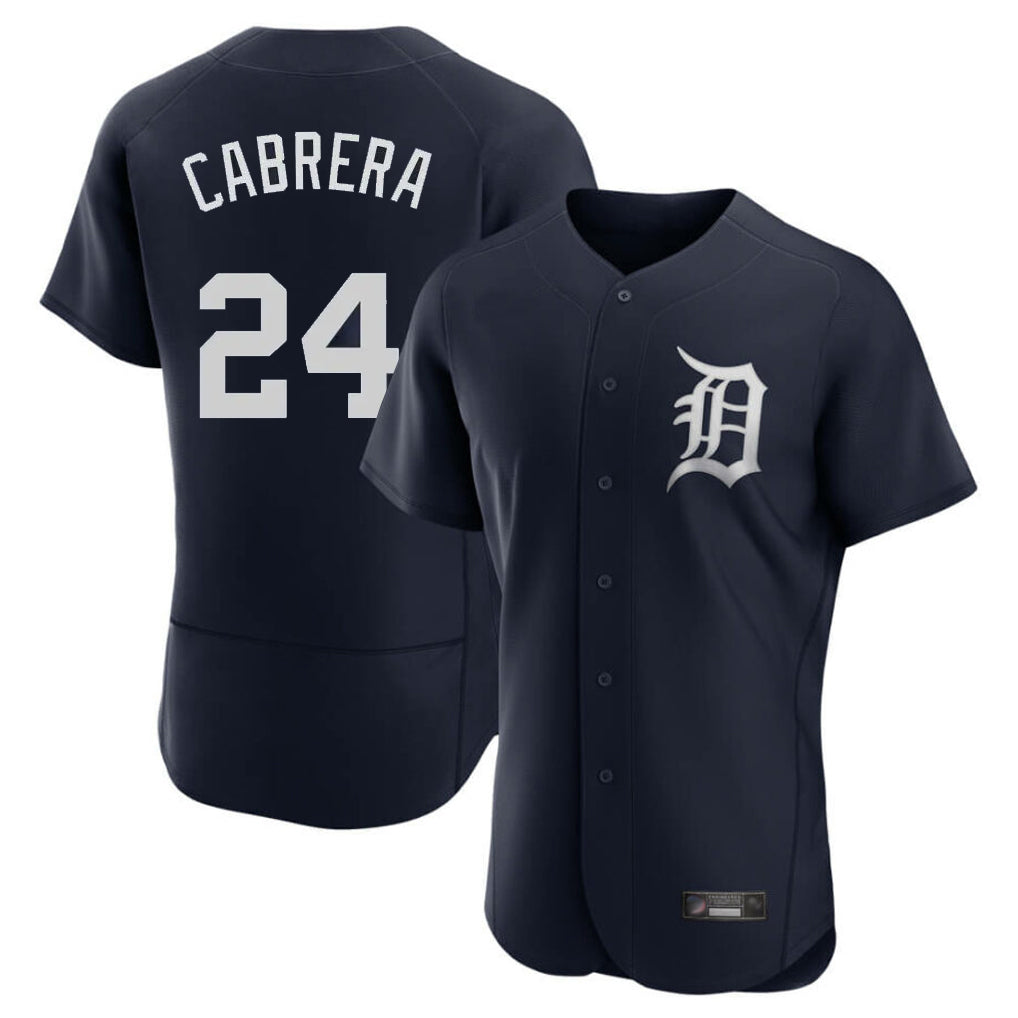 Trusc D.Tigers #24 Miguel Cabrera Player Navy Limited Elite Home Stitched Jerseys