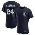 Trusc D.Tigers #24 Miguel Cabrera Player Navy Limited Elite Home Stitched Jerseys