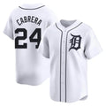 Trusc D.Tigers #24 Miguel Cabrera Player White Home Limited Stitched Jerseys