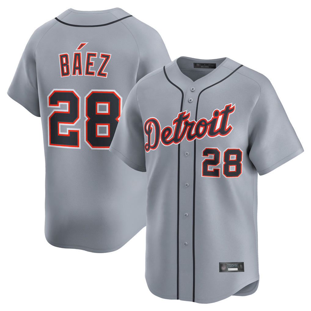 Trusc D.Tigers #28 Javier B¡§¡éez Player Gray Home Limited Stitched Jerseys