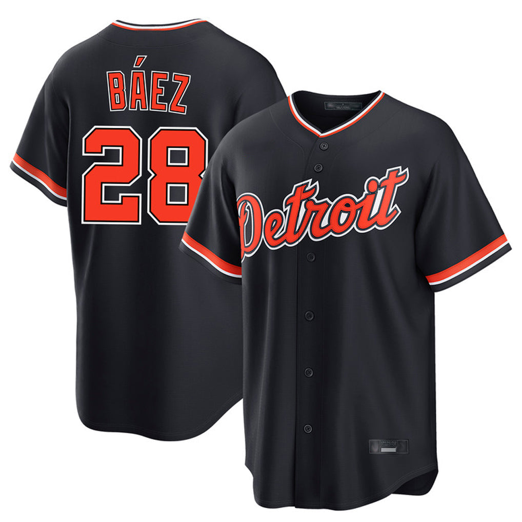 Trusc D.Tigers #28 Javier B¡§¡éez Player Navy Home Game Stitched Jerseys