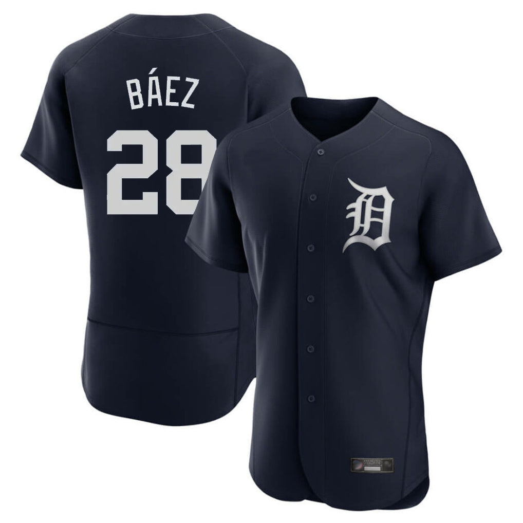 Trusc D.Tigers #28 Javier B¡§¡éez Player Navy Limited Elite Home Stitched Jerseys