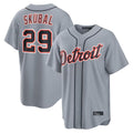 Trusc D.Tigers #29 Tarik Skubal Player Gray Home Game Stitched Jerseys