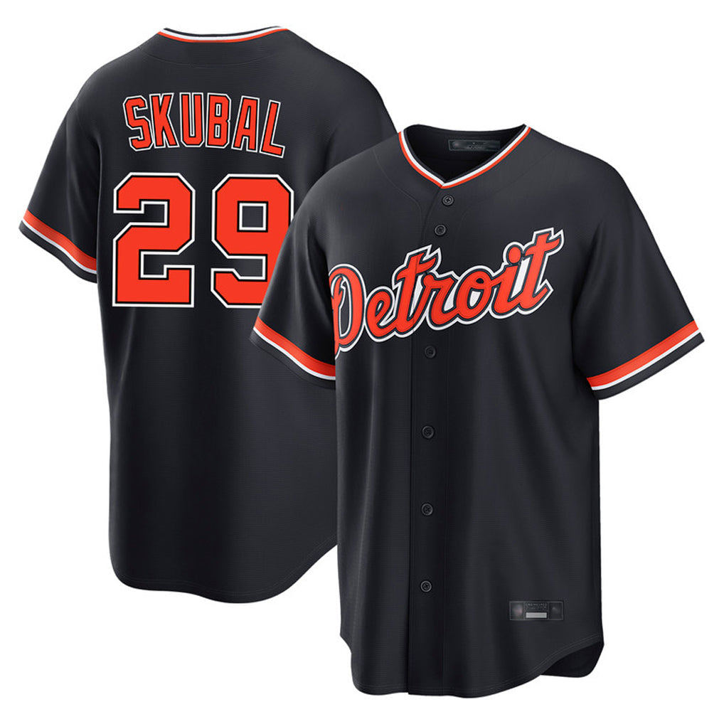 Trusc D.Tigers #29 Tarik Skubal Player Navy Home Game Stitched Jerseys