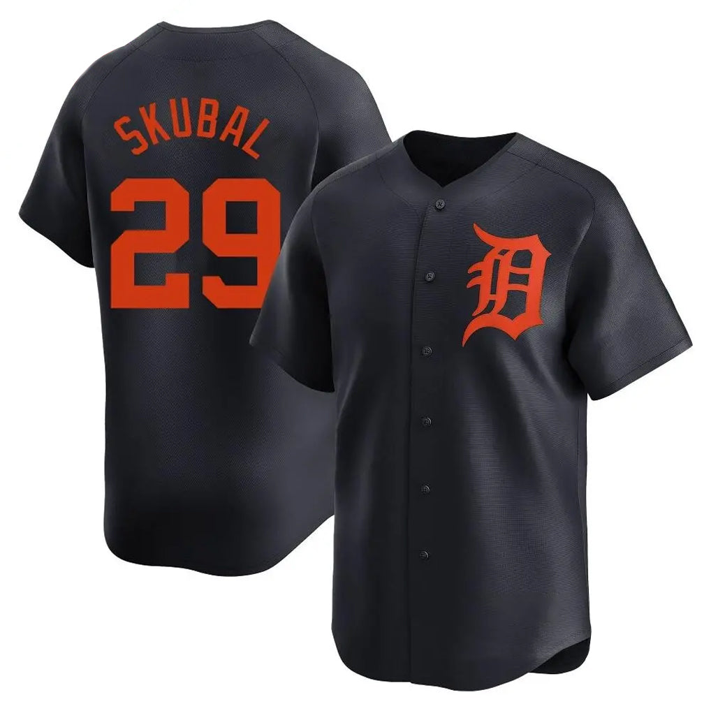 Trusc D.Tigers #29 Tarik Skubal Player Navy Home Limited Stitched Jerseys