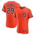 Trusc D.Tigers #29 Tarik Skubal Player Orange Limited Elite Home Stitched Jerseys