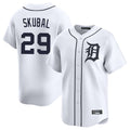 Trusc D.Tigers #29 Tarik Skubal Player White Home Limited Stitched Jerseys