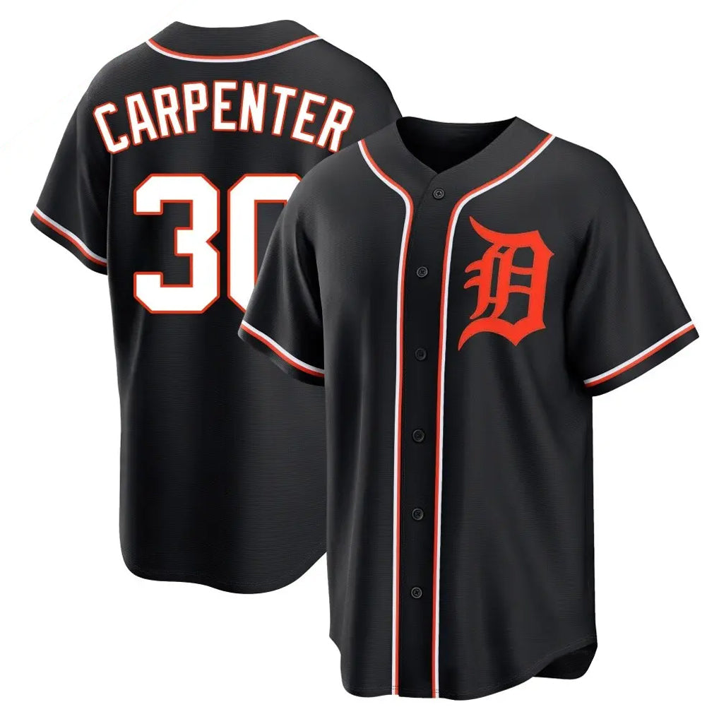 Trusc D.Tigers #30 Kerry Carpenter Player Black Fashion Out Home Game Stitched Jerseys