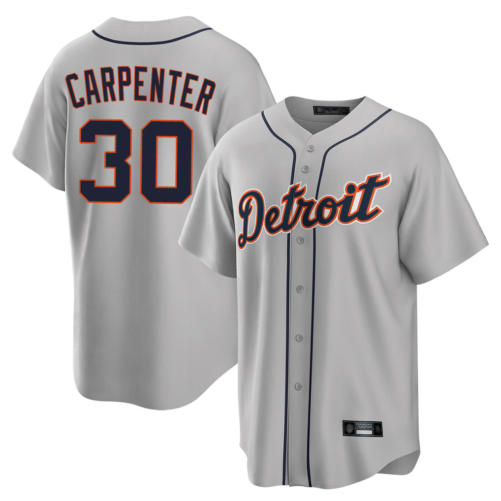 Trusc D.Tigers #30 Kerry Carpenter Player Gray Home Game Stitched Jerseys