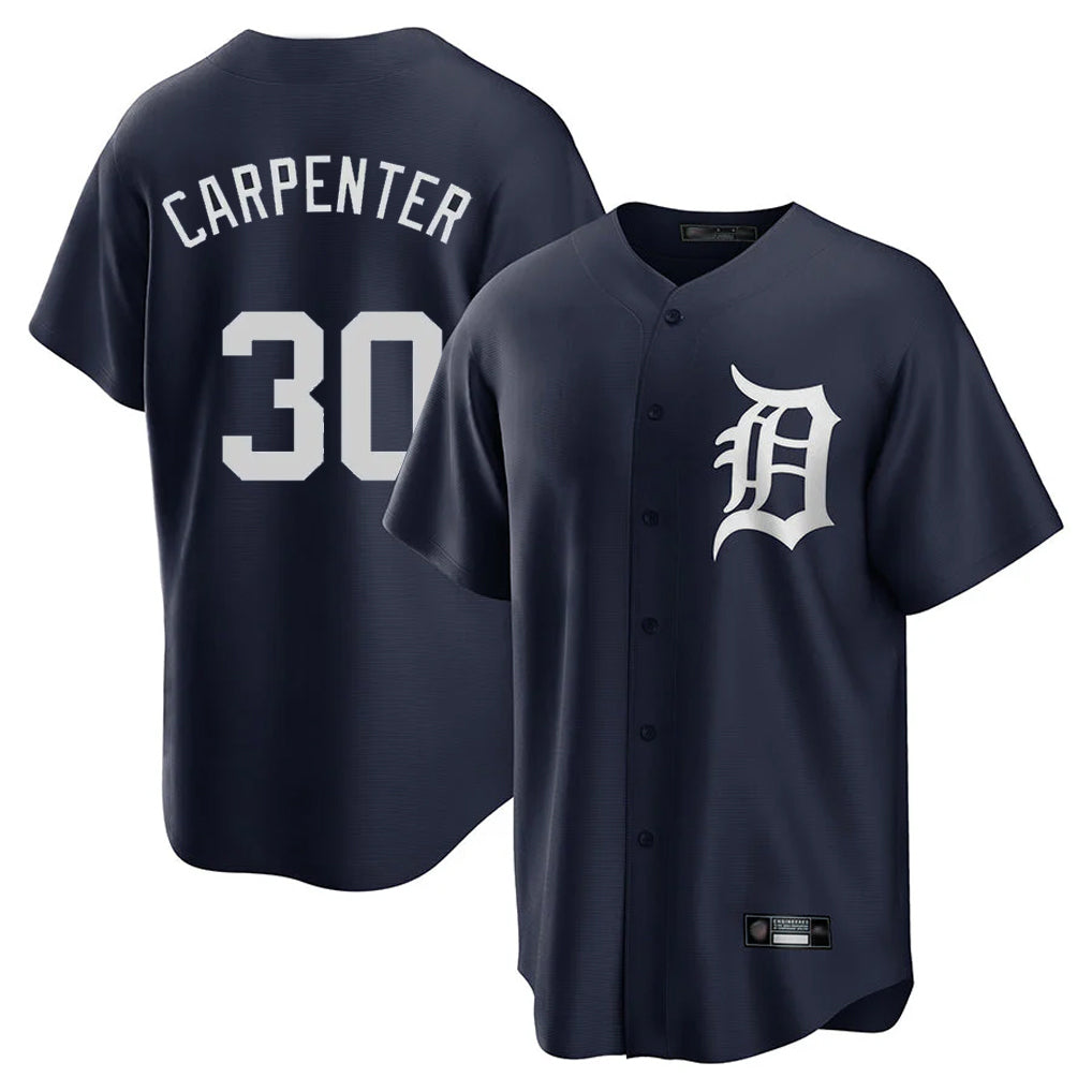 Trusc D.Tigers #30 Kerry Carpenter Player Navy Game Home Stitched Jerseys