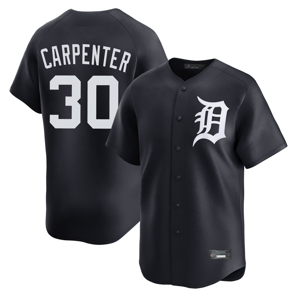 Trusc D.Tigers #30 Kerry Carpenter Player Navy Home Limited Game Stitched Jerseys