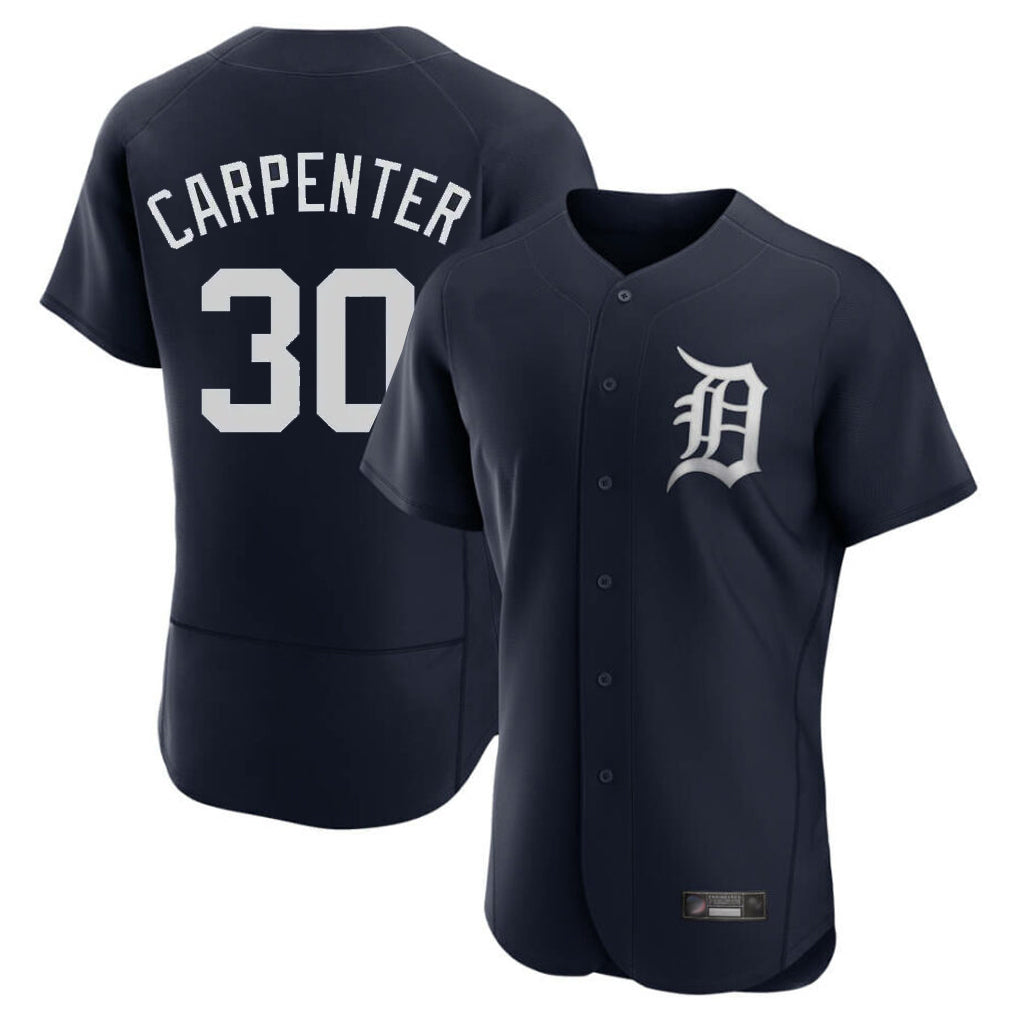 Trusc D.Tigers #30 Kerry Carpenter Player Navy Limited Elite Home Stitched Jerseys