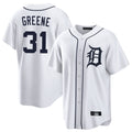 Trusc D.Tigers #31 Riley Greene Player White Home Game Stitched Jerseys
