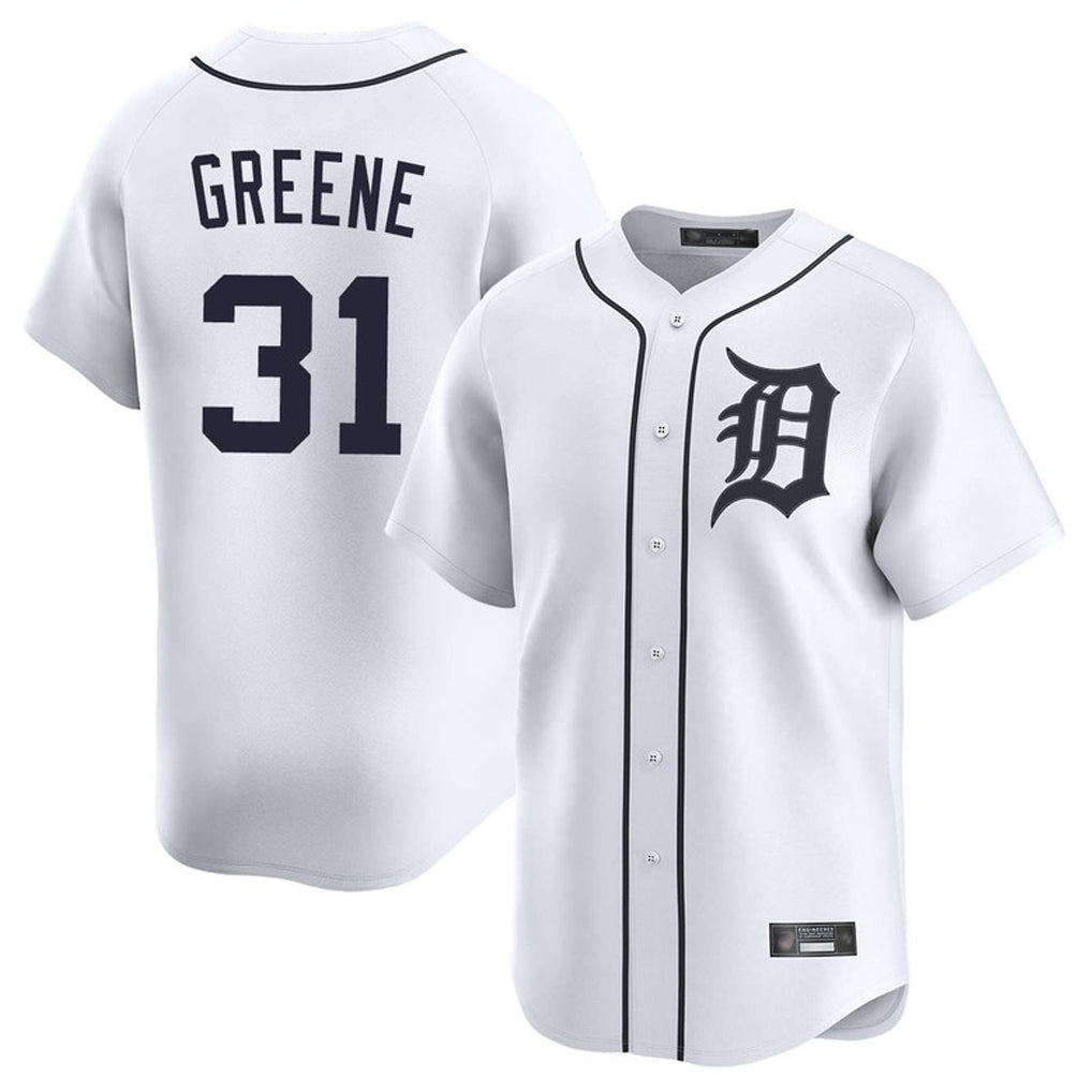 Trusc D.Tigers #31 Riley Greene Player White Home Limited Stitched Jerseys