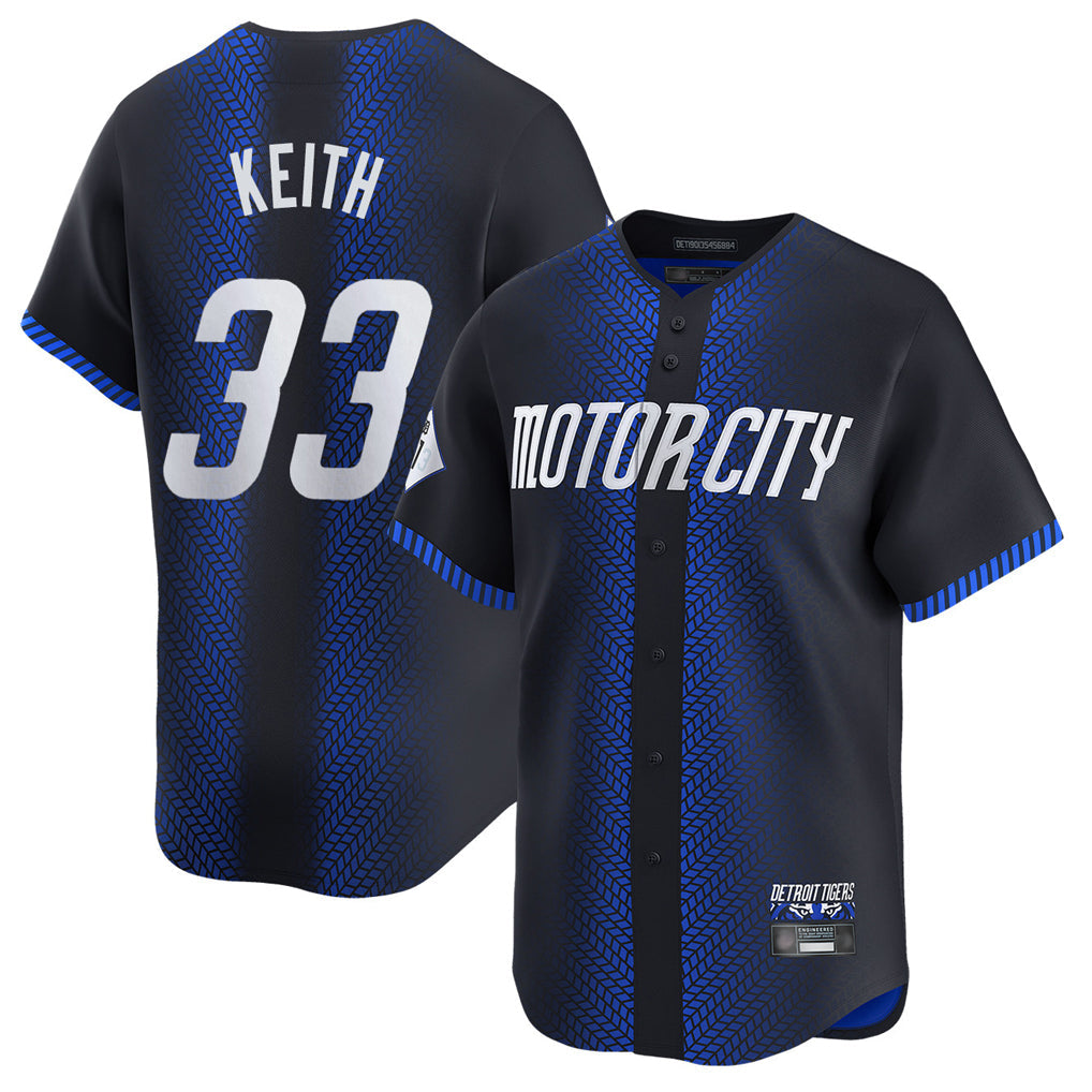 Trusc D.Tigers #33 Colt Keith Player Navy City Connect Home Limited Stitched Jerseys