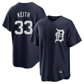 Trusc D.Tigers #33 Colt Keith Player Navy Game Home Stitched Jerseys