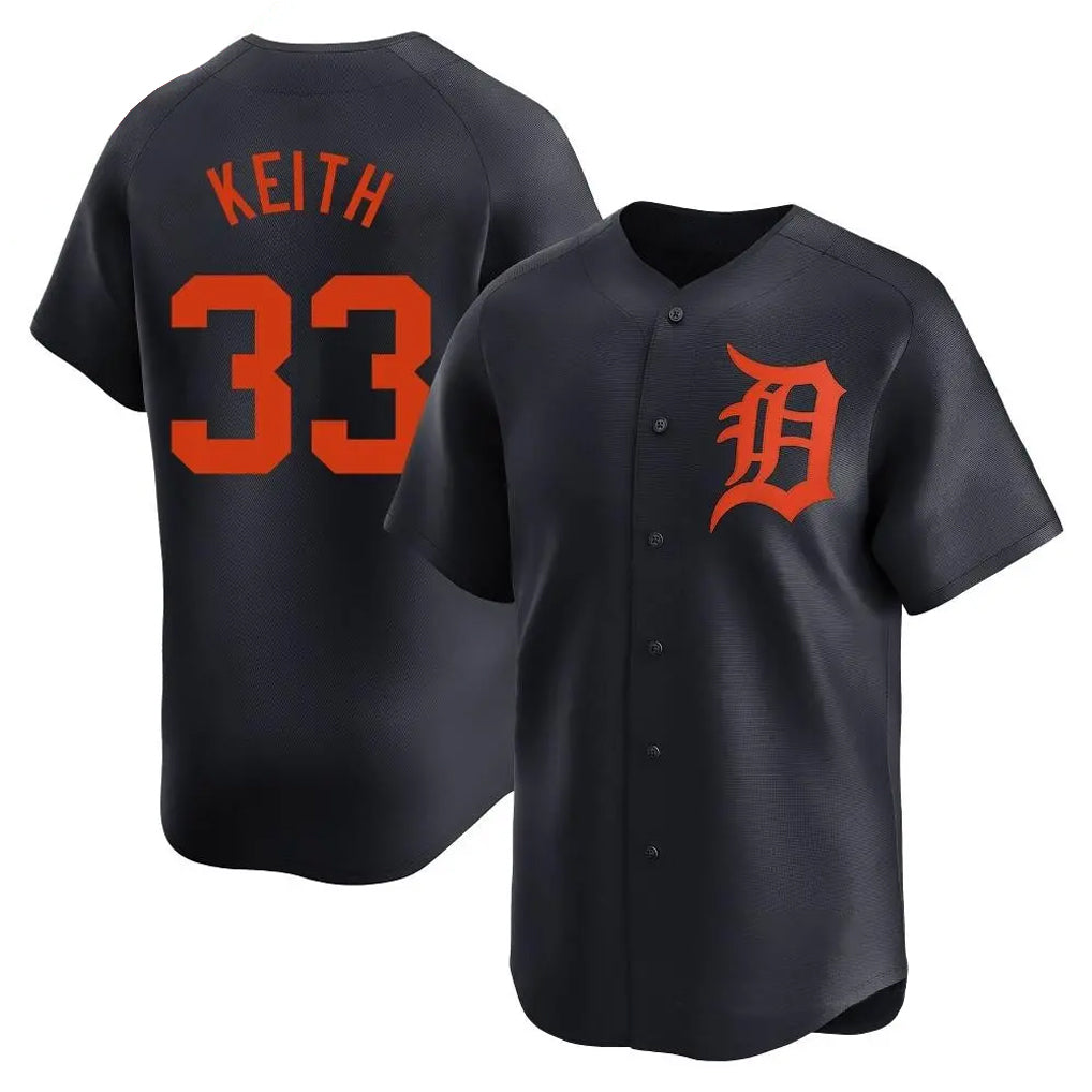 Trusc D.Tigers #33 Colt Keith Player Navy Home Limited Stitched Jerseys