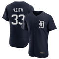 Trusc D.Tigers #33 Colt Keith Player Navy Limited Elite Home Stitched Jerseys