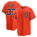 Trusc D.Tigers #33 Colt Keith Player Orange Home Game Stitched Jerseys