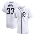 Trusc D.Tigers #33 Colt Keith Player White Limited Elite Home Stitched Jerseys