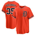 Trusc D.Tigers #35 Justin Verlander Player Orange Home Game Stitched Jerseys