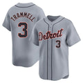 Trusc D.Tigers #3 Alan Trammell Player Gray Home Limited Stitched Jerseys
