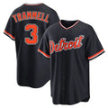 Trusc D.Tigers #3 Alan Trammell Player Navy Home Game Stitched Jerseys