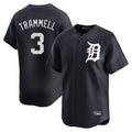 Trusc D.Tigers #3 Alan Trammell Player Navy Home Limited Game Stitched Jerseys
