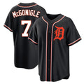Trusc D.Tigers #7 Kevin McGonigle Player Black Fashion Out Home Game Stitched Jerseys