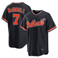 Trusc D.Tigers #7 Kevin McGonigle Player Navy Home Game Stitched Jerseys