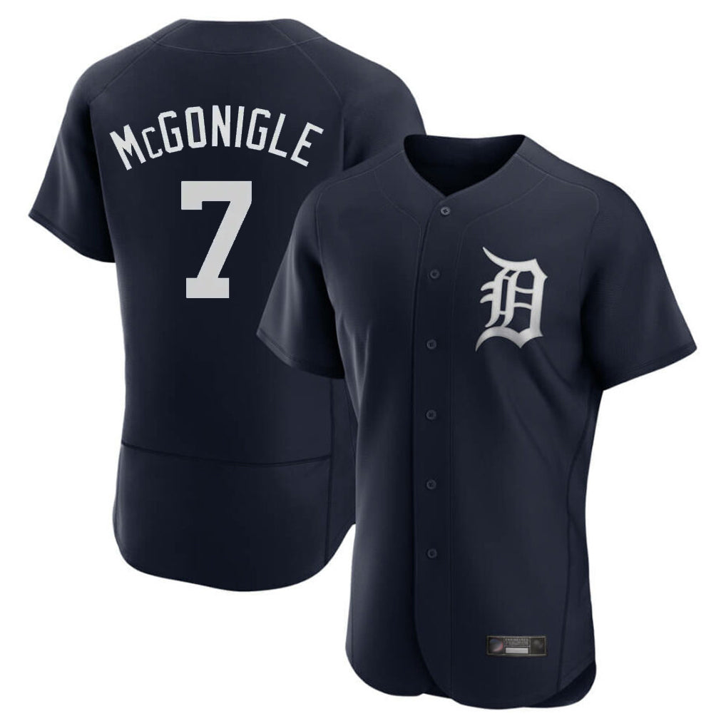 Trusc D.Tigers #7 Kevin McGonigle Player Navy Limited Elite Home Stitched Jerseys