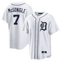 Trusc D.Tigers #7 Kevin McGonigle Player White Home Game Stitched Jerseys