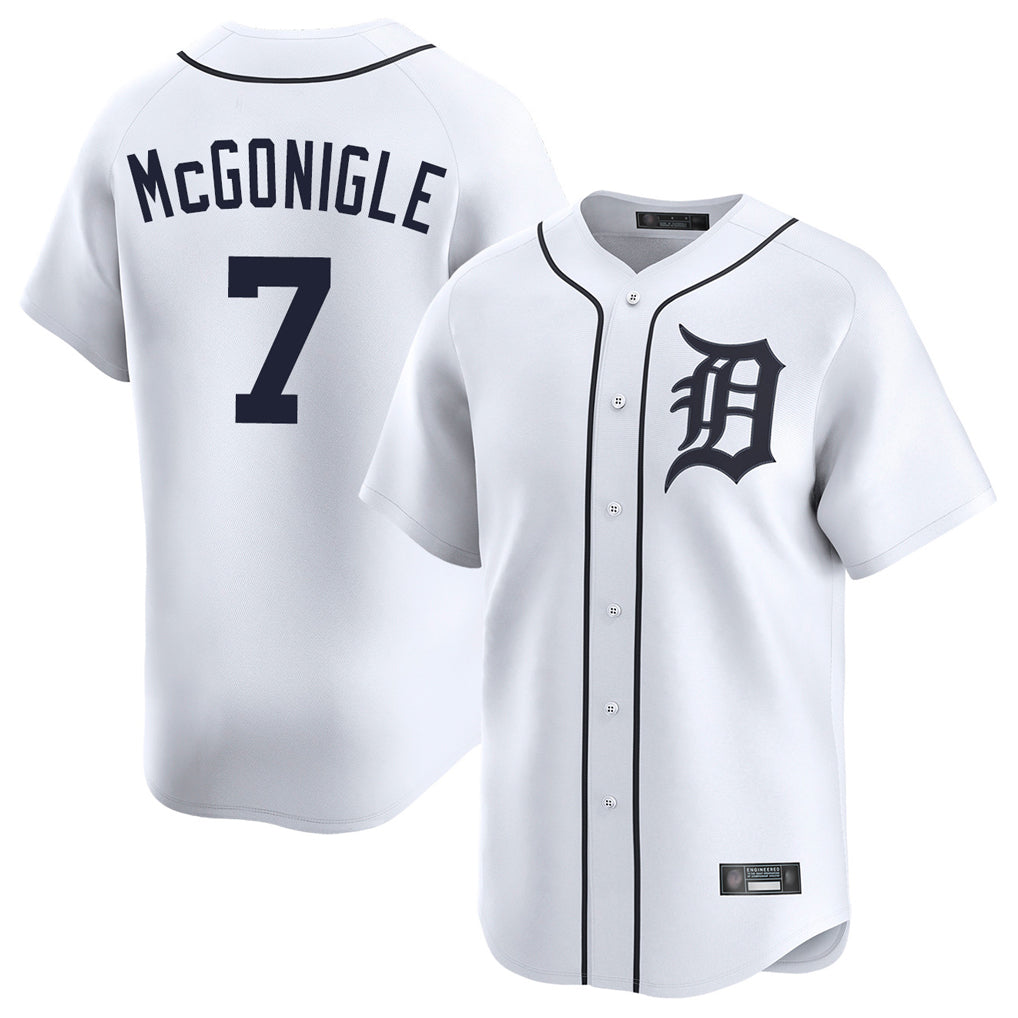 Trusc D.Tigers #7 Kevin McGonigle Player White Home Limited Stitched Jerseys