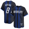 Trusc D.Tigers #8 Matt Vierling Player Navy City Connect Home Limited Stitched Jerseys