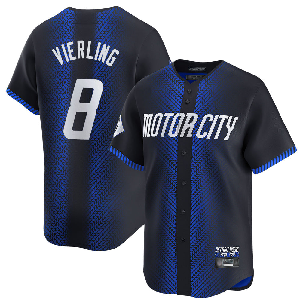 Trusc D.Tigers #8 Matt Vierling Player Navy City Connect Home Limited Stitched Jerseys