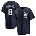 Trusc D.Tigers #8 Matt Vierling Player Navy Game Home Stitched Jerseys