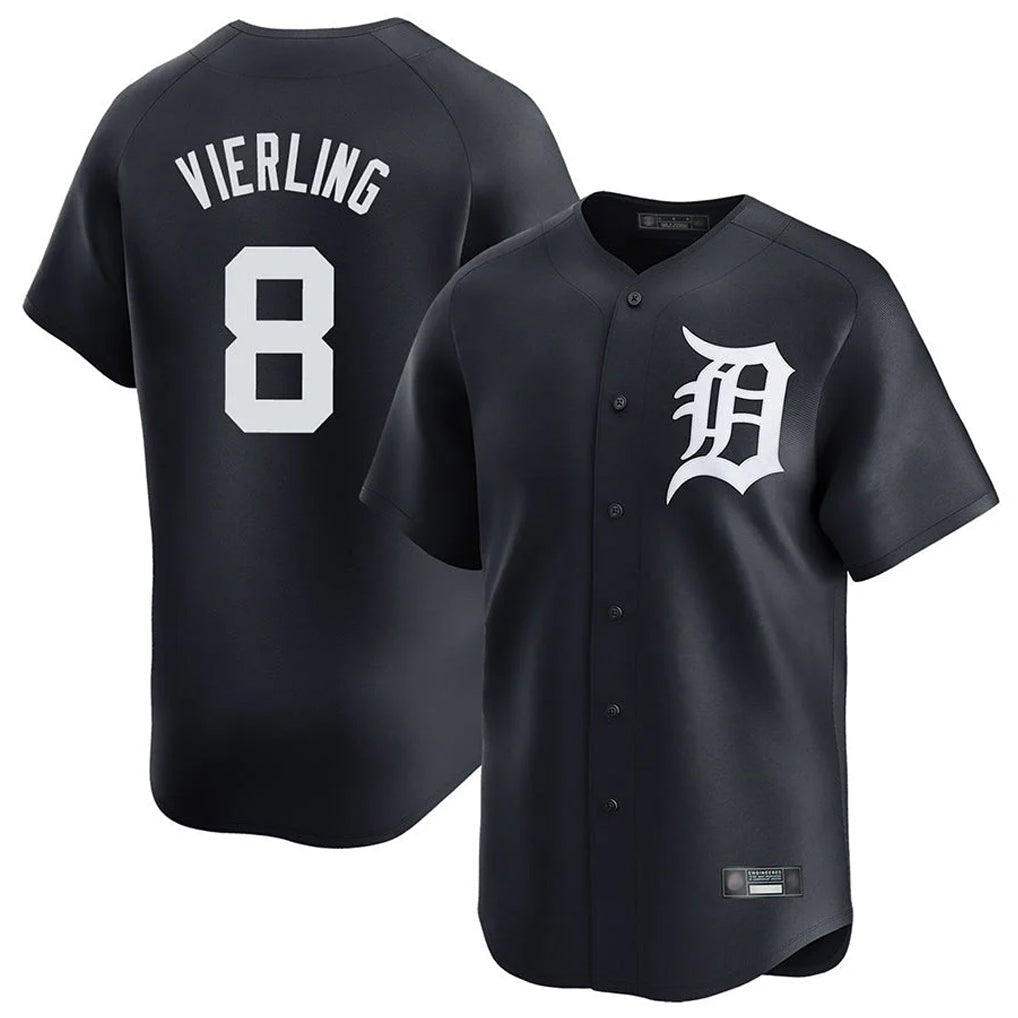Trusc D.Tigers #8 Matt Vierling Player Navy Home Limited Game Stitched Jerseys