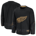 Trusc D.Red wings Black 2024 Military Appreciation Practice Jersey