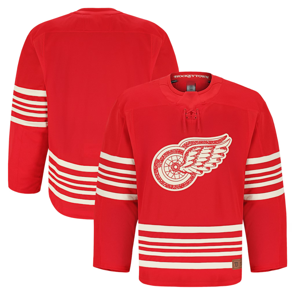 Trusc D.Red wings Red Centennial Authentic Pro Jersey