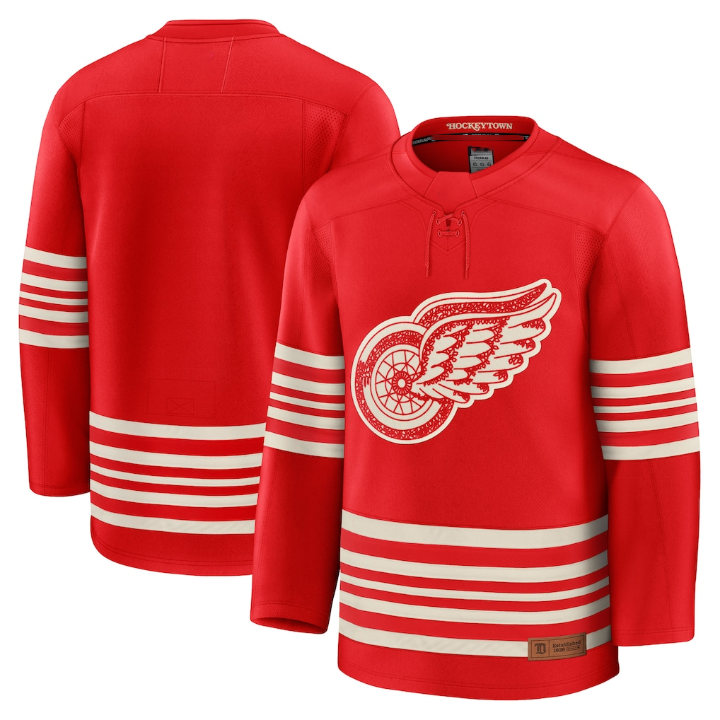 Trusc D.Red wings Red Centennial Premium Jerseys