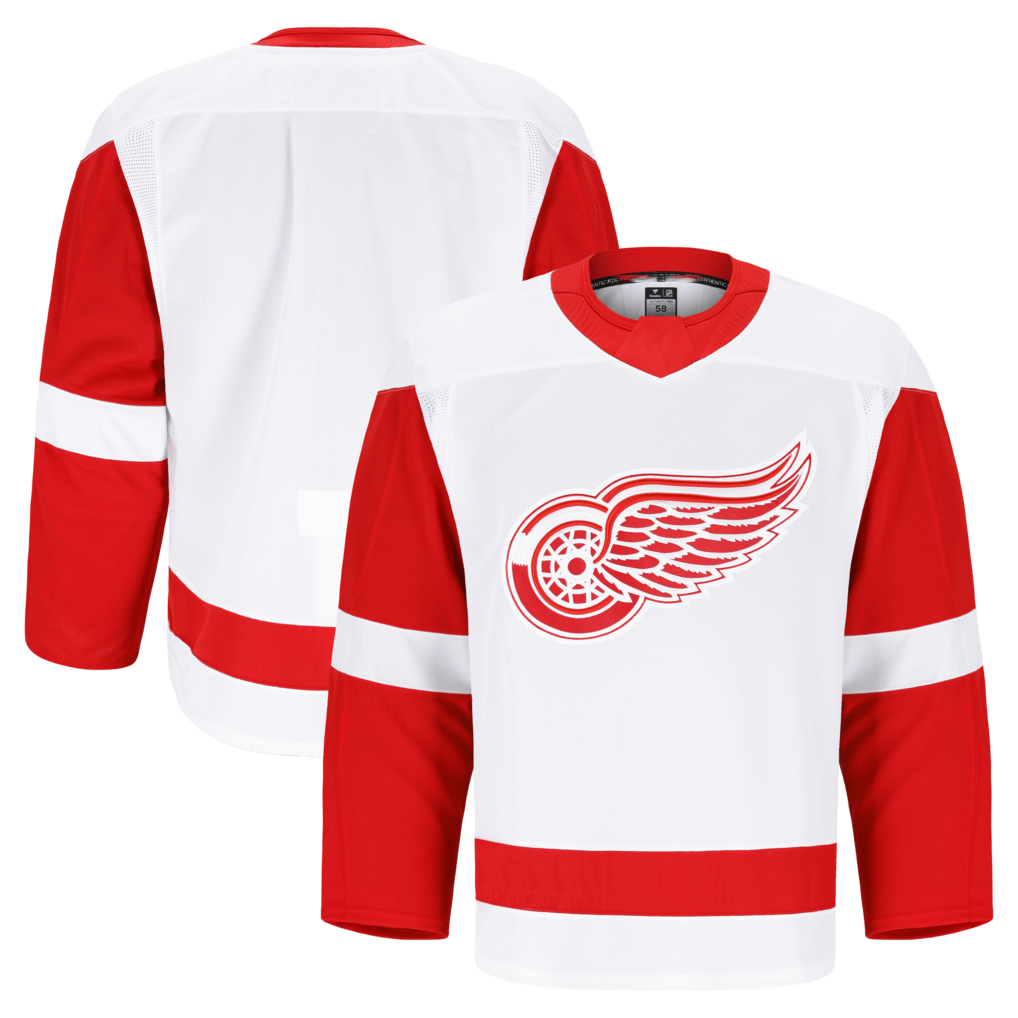Trusc D.Red wings White Away Authentic Pro Jerseys