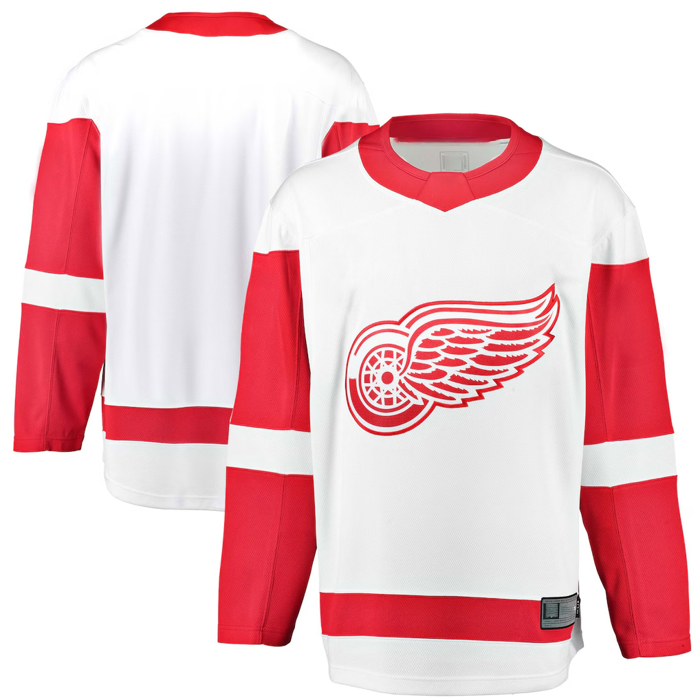 Trusc D.Red wings White Breakaway Away Jerseys