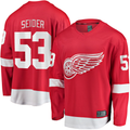 Trusc D.Red wings #53 Moritz Seider Red Home Breakaway Player Jerseys