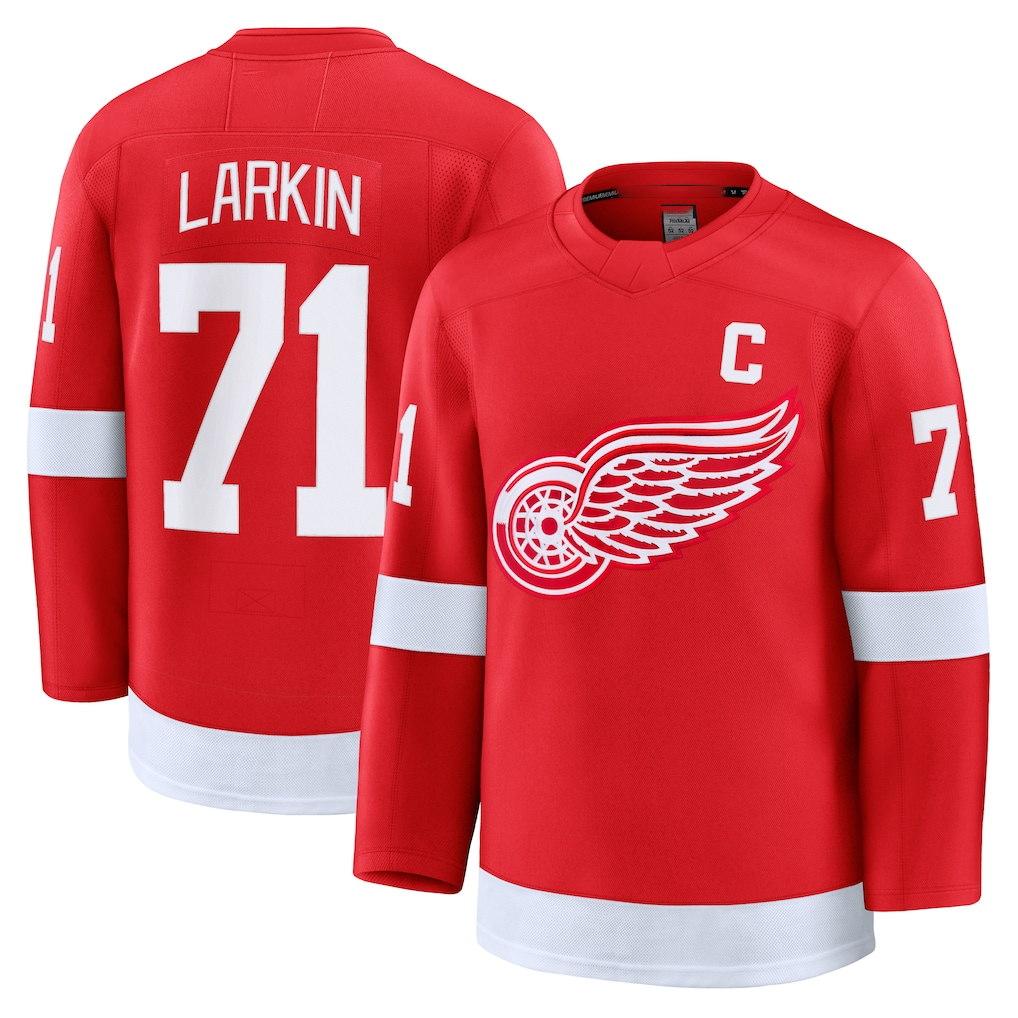Trusc D.Red wings #71 Dylan Larkin Red Home Premium Jerseys
